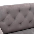 Coolmore Accent Chair ,Leisure Single Sofa With Rose Golden Feet Grey Polyester