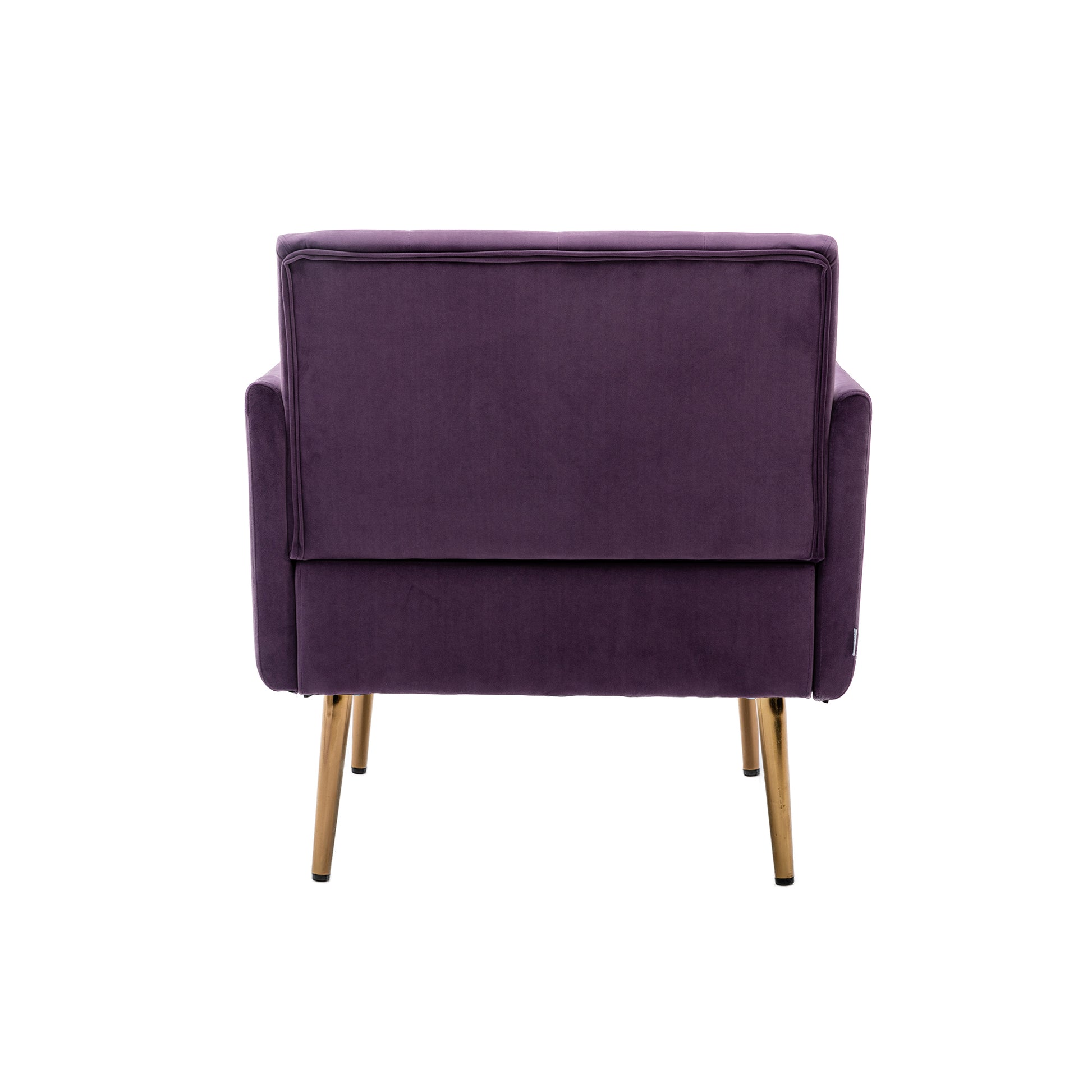 Coolmore Accent Chair ,Leisure Single Sofa With Rose Golden Feet Purple Polyester
