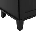 Farmhouse Kitchen Island Set With Drop Leaf And 2 Seatings,Dining Table Set With Storage Cabinet, Drawers And Towel Rack, Black Rustic Brown Black Kitchen Farmhouse Rectangular Kitchen Island Sets Rubberwood Solid Wood Small Less Than 40In