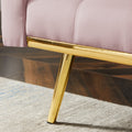 Pink Convertible Folding Futon Sofa Bedsleeper Sofa Couch For Compact Living Space. Pink Velvet