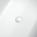59Inch Solid Surface Bathtub For Bathroom White Oval Bathroom Freestanding Tubs Matte 59 61 In Modern Soaking Center Solid Surface Solid Surface