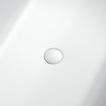 69Inch Solid Surface Bathtub For Bathroom White Oval Bathroom Freestanding Tubs Matte 61 69 In Modern Soaking Center Solid Surface Solid Surface