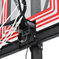 Portable Basketball Hoop Basketball System 4.76 10Ft Height Adjustable For Youth Adults Led Ights, Colorful Lights, Waterproof Super Bright To Play At Night Outdoors,Good Gift For Kid Black Metal