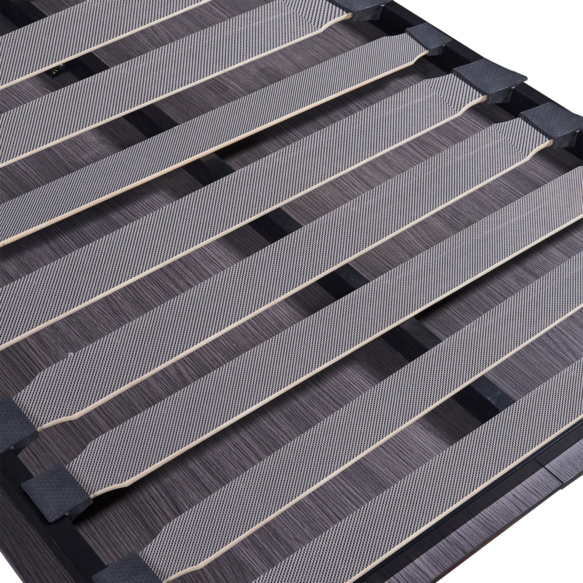 Twin Size Murphy Bed With Wardrobe And Drawers, Storage Bed, Can Be Folded Into A Cabinet, Gray Gray Pine