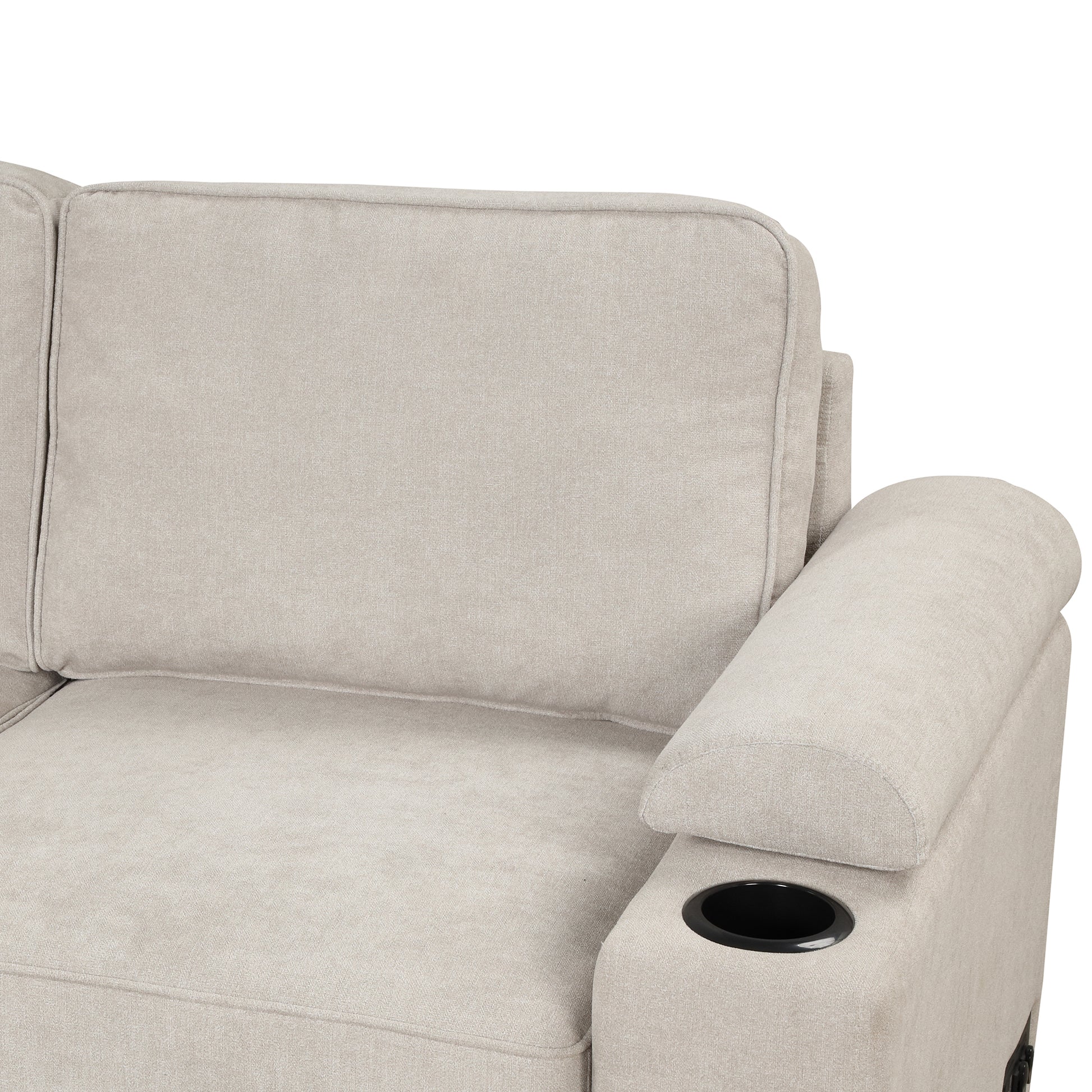 84.75" Sleeper Sofa Bed,2 In 1 Pull Out Sofa Bed L Shape Couch With Storage Ottoman For Living Room,Bedroom Couch And Small Apartment, Beige Beige Foam Linen 4 Seat
