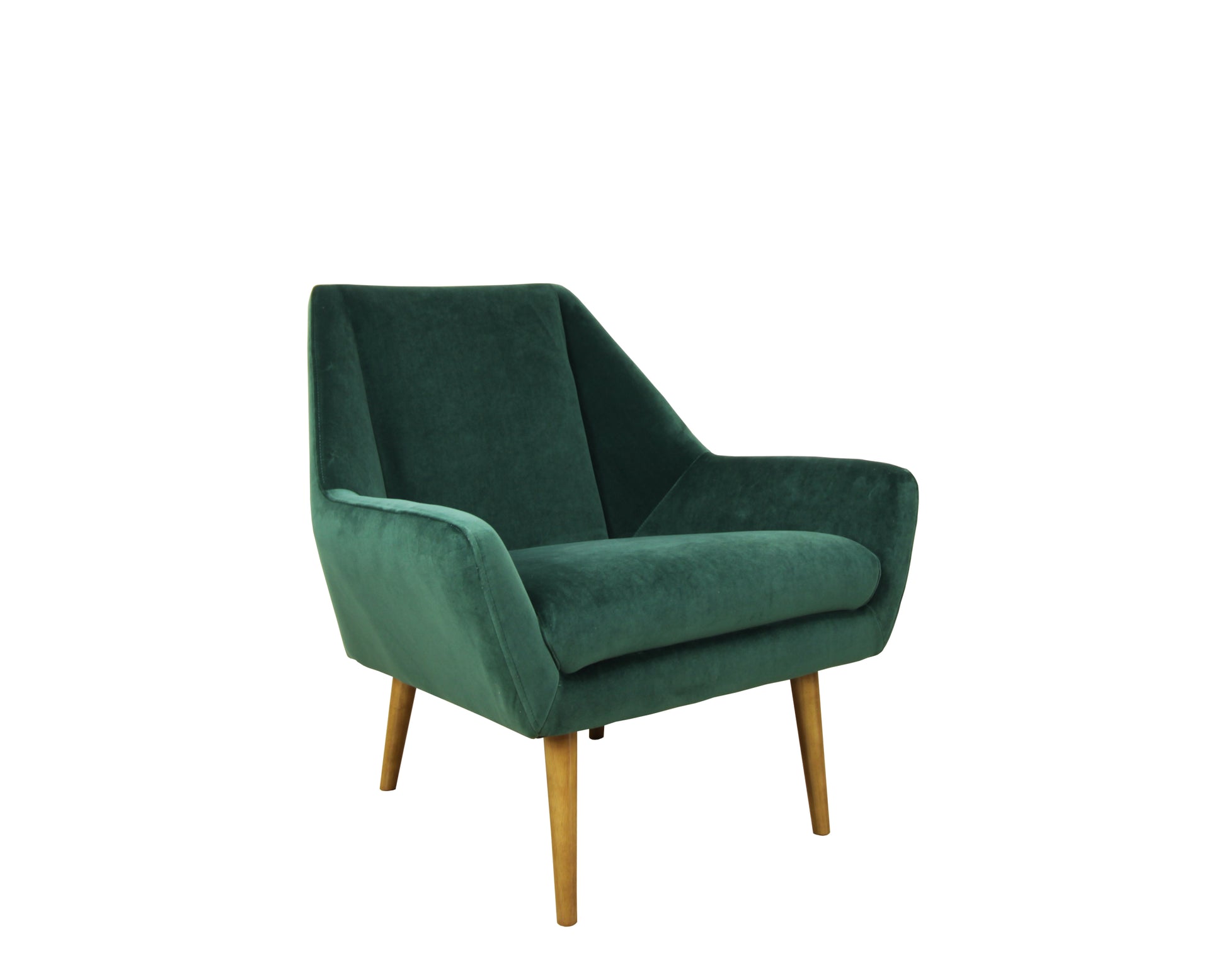 Rose Accent Chair Velvet Green Green Upholstered