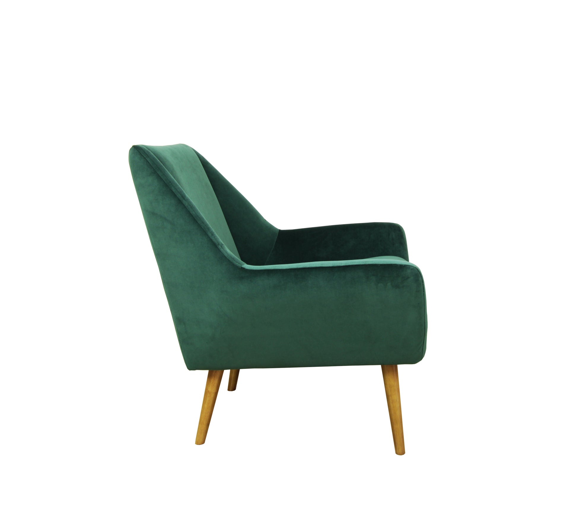 Rose Accent Chair Velvet Green Green Upholstered