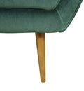 Rose Accent Chair Velvet Green Green Upholstered