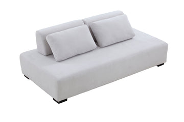 Morden Sofa Minimalist Modular Sofa Sofadaybed Ideal For Living, Family, Bedroom, And Guest Spaces Beige Beige Upholstered