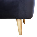 Baylee Sofa Midnight Blue Navy Blue Upholstered