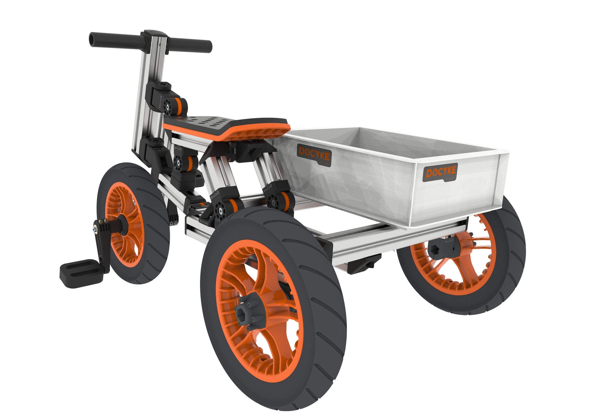 Kidrock Buildable Kit 20 In 1 Kids Go Kart Set, Suitable For 1 To 8 Years Old, Two Wheel Bike, Three Wheel Bike, Go Kart, Sit Stand Scooter, Etc. Christmas Plus A Snow Upgrade Package . Orange Abs Rubber Steel Q235