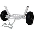 Heavy Duty Log Dolly,Log Holder,White Blue Metal