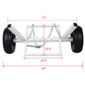 Heavy Duty Log Dolly,Log Holder,White Blue Metal