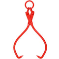 Skidding Tongs With Ring 25Inch Red Steel