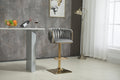 Coolmore Vintage Bar Stools With Back And Footrest Counter Height Dining Chairs 2Pc Set Grey Metal