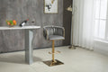 Coolmore Vintage Bar Stools With Back And Footrest Counter Height Dining Chairs 2Pc Set Grey Metal