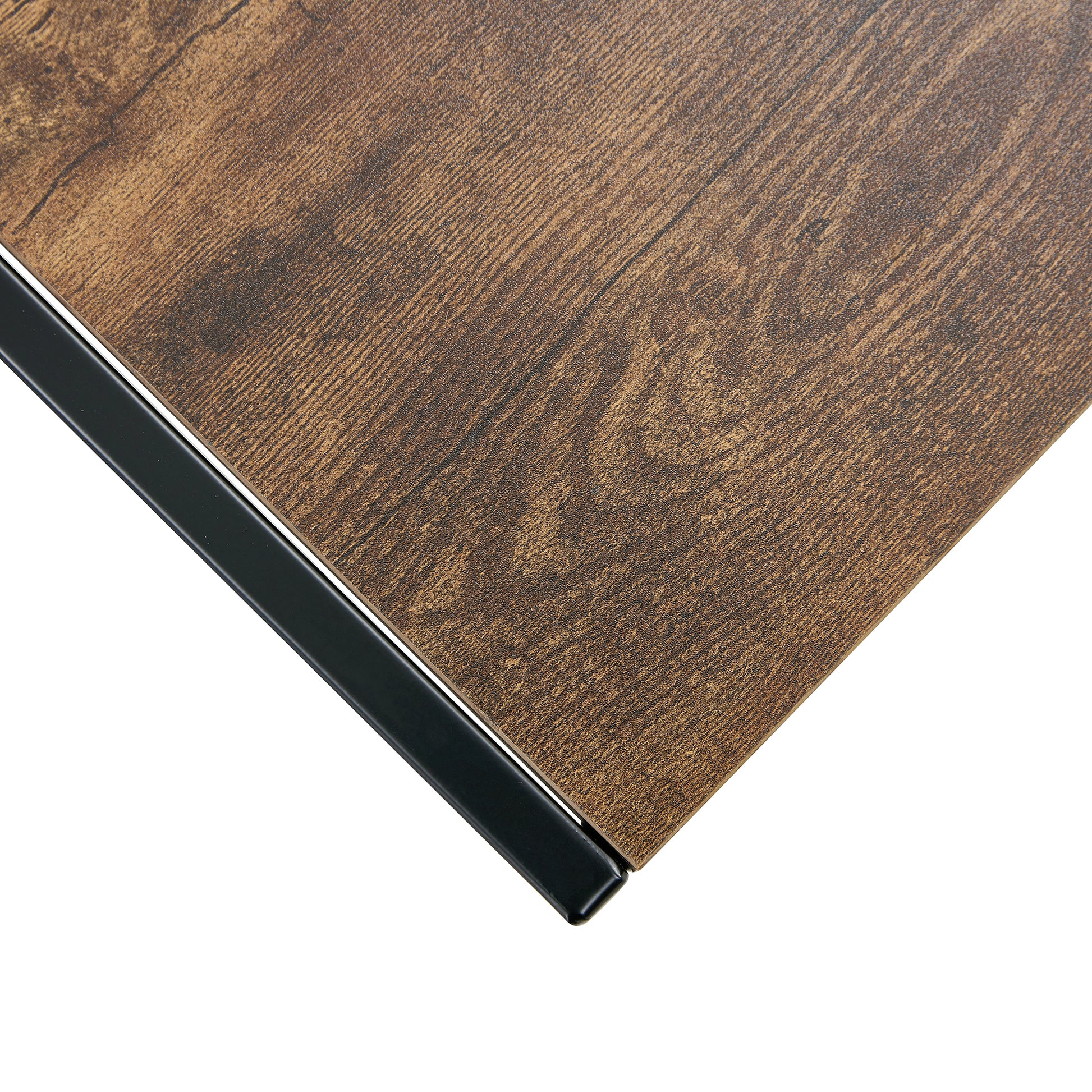 Nesting Coffee Table Set Of 2, Square Modern Stacking Table With Wood Finish For Living Room,Rustic Brown Rustic Brown Mdf