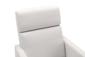 Modern Upholstered Rocker Nursery Chair Plush Seating Glider Swivel Recliner Chair, Beige Beige Linen