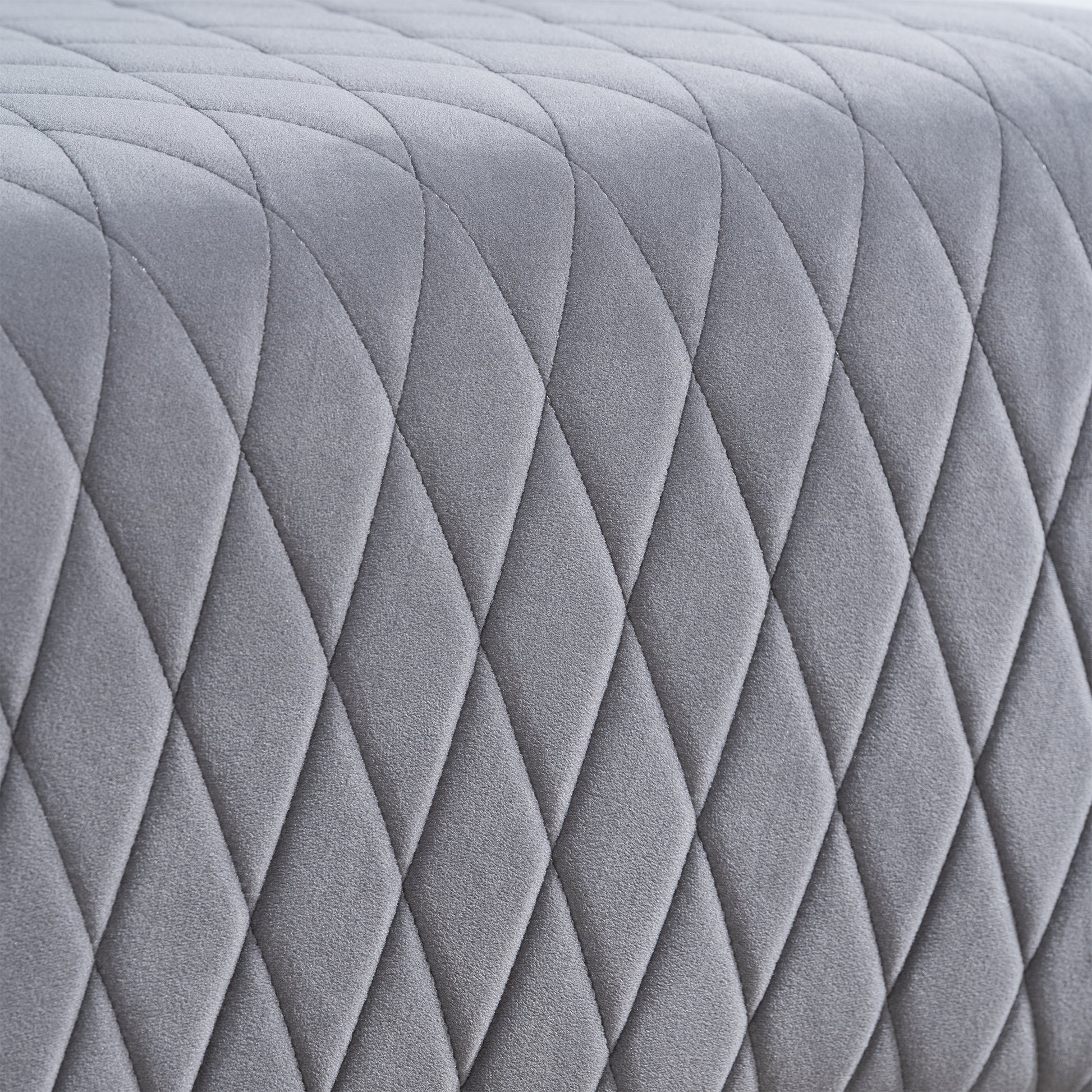 23.03" Wide High Back Velvet Accent Chair, Comfy High Wingback Chair, Living Room Chair With Soft Padded & Wooden Legs, Modern Side Chair For Living Room, Bedroom, Grey Gray Fabric