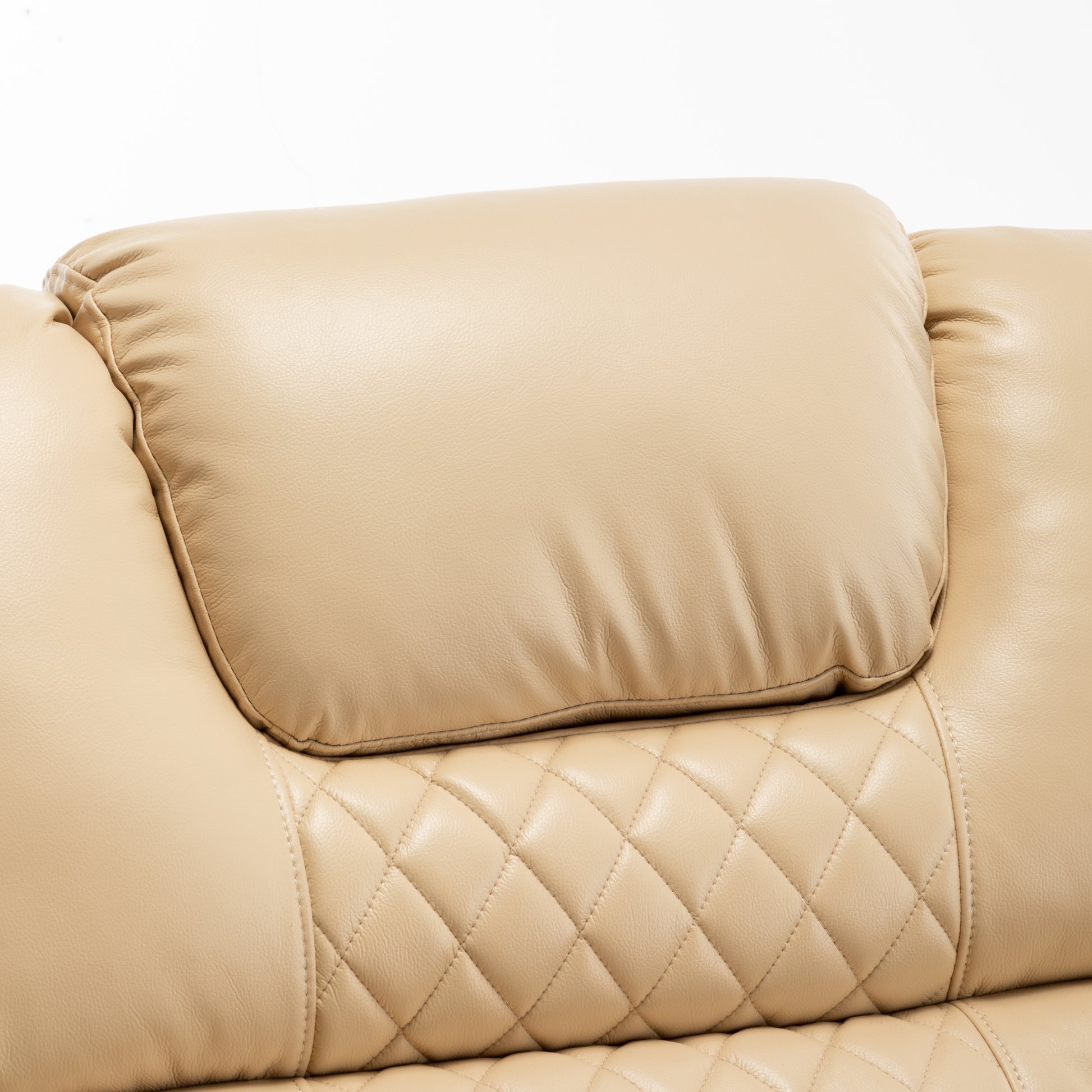 Lounge Chair Lift Chair Relax Sofa Chair Sitting Room Furniture Sitting Room Power Supply Elderly Electric Lounge Chair 180 Degree Lying Flat Beige Yellow Cotton Pu