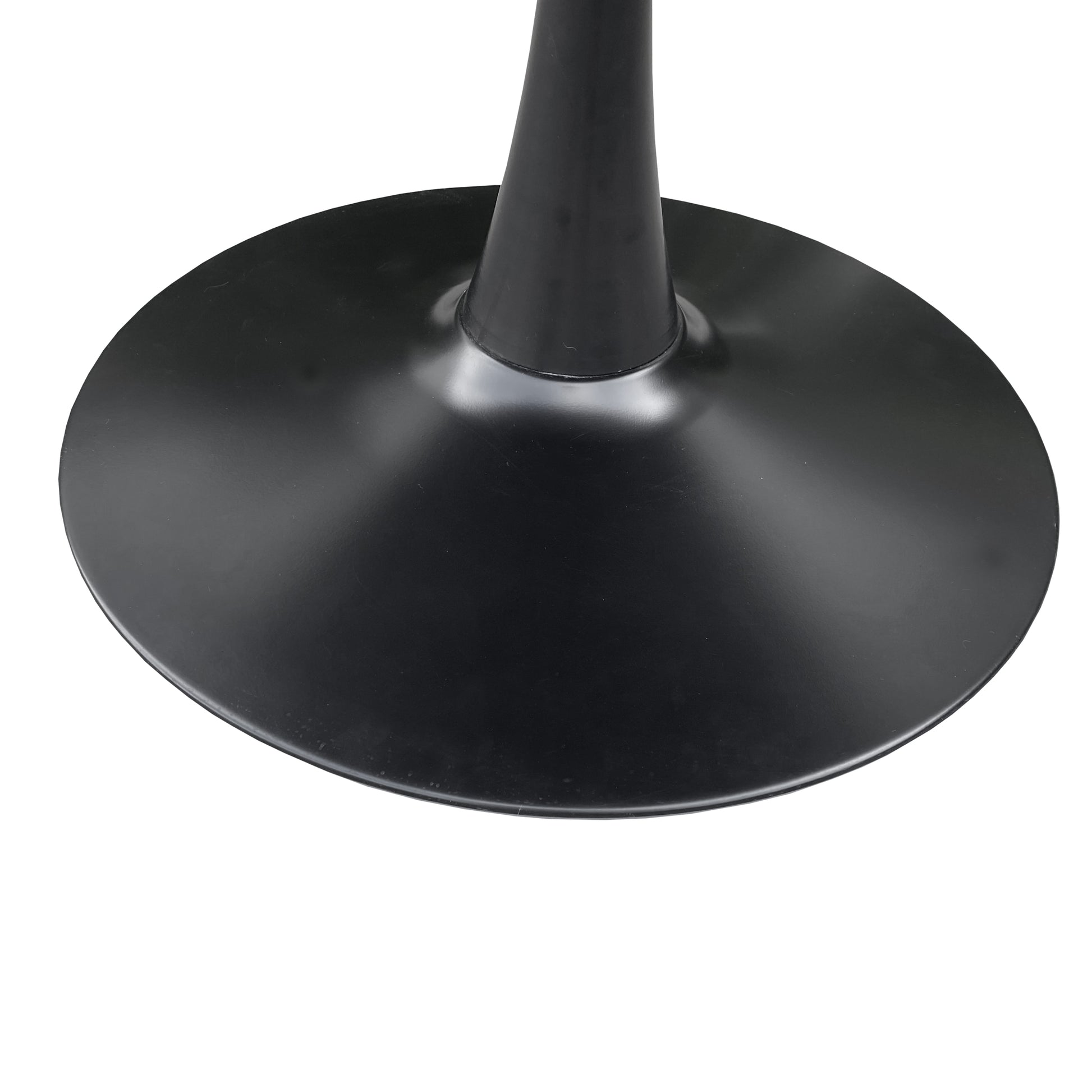 42"Modern Round Dining Table With Printed Oak Color Grain Table Top,Metal Base Dining Table, End Table Leisure Coffee Table Oak Mdf