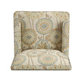 Accent Chairs For Living Room Beige Yellow Fabric