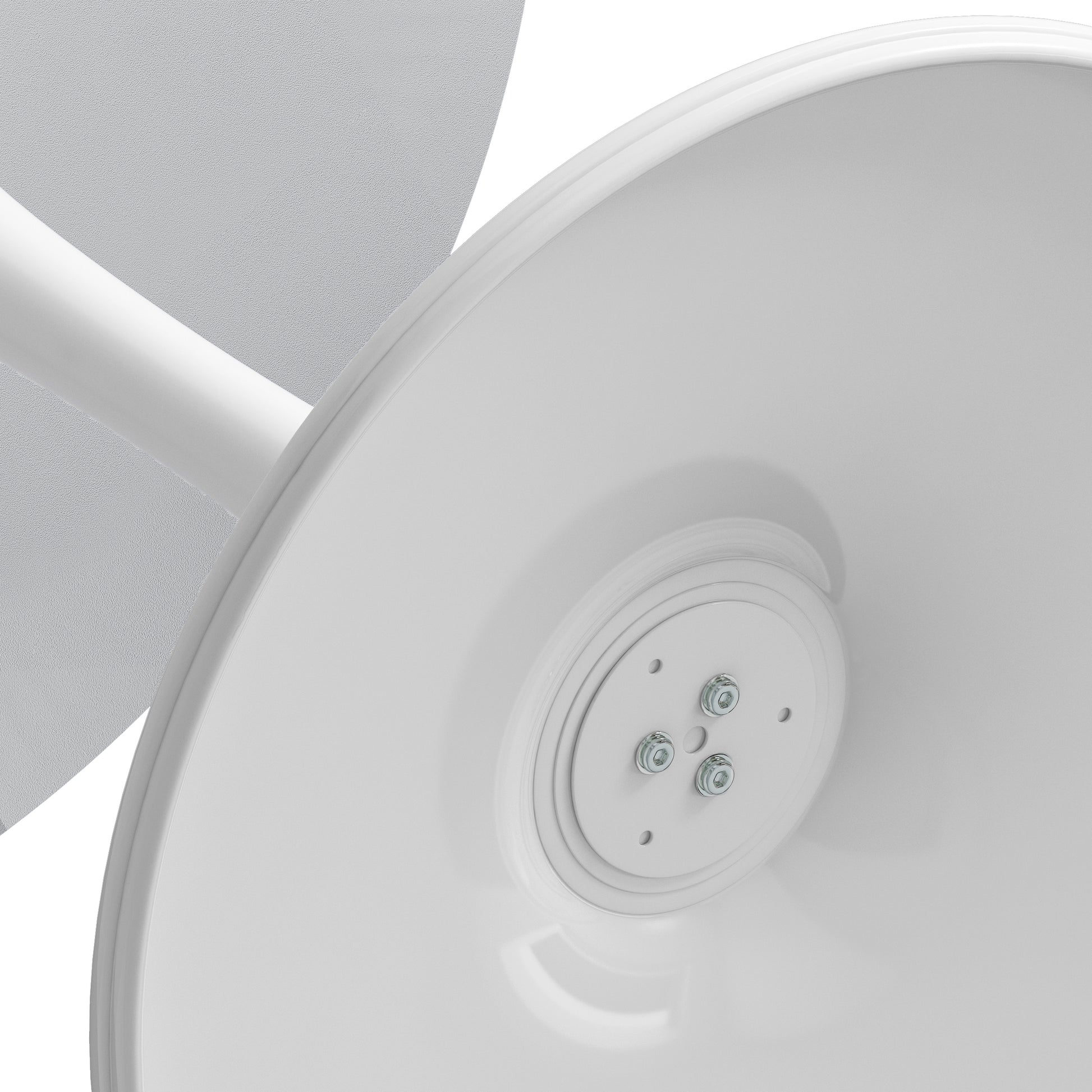 32"Modern Round Dining Table With Round Mdf Table Top,Metal Base Dining Table, End Table Leisure Coffee Table,White White Mdf