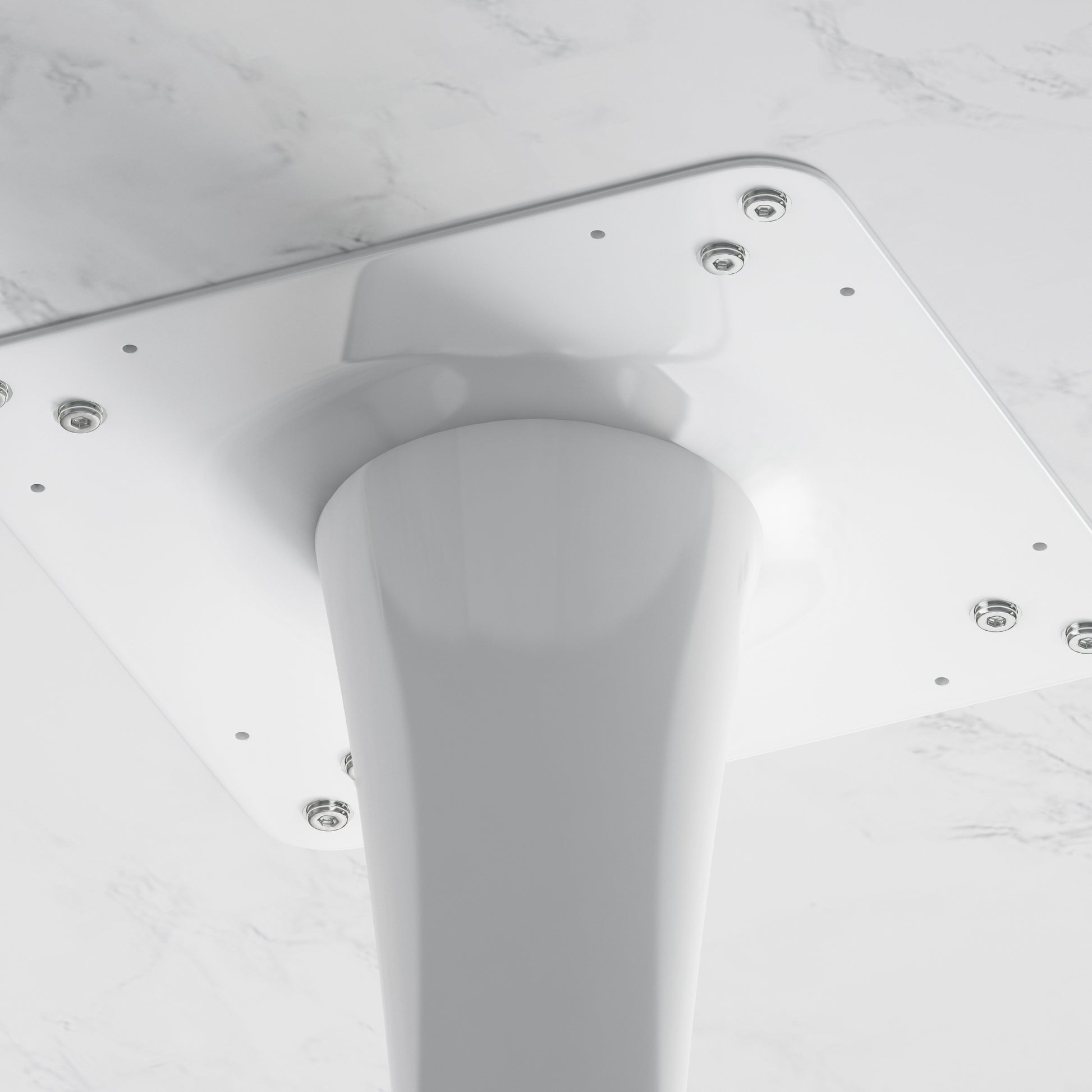 32"Modern Round Dining Table With Printed White Marble Table Top,Metal Base Dining Table, End Table Leisure Coffee Table Marble Mdf