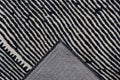 Benzara Black And White Viscose Area Rug 5X8 Black Viscose