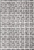 Nantucket White And Gray Polypropylene Indoor Outdoor Area Rug 5X8 White Polypropylene