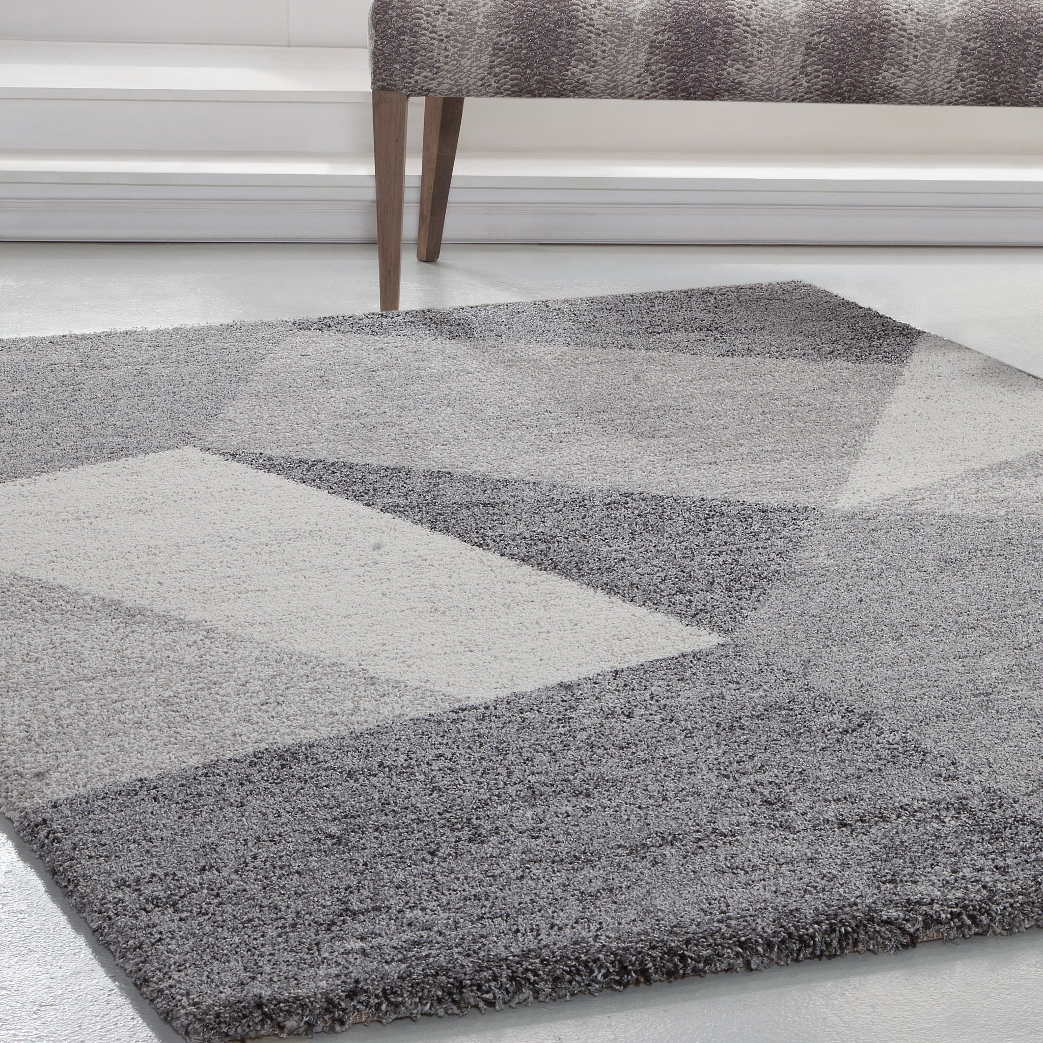 Elisa Charcoal Grey Ivory Area Rug 8X10 Dark Gray Olefin