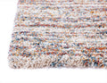 Ivory Multi Striped Area Rug 8X10 Ivory Olefin