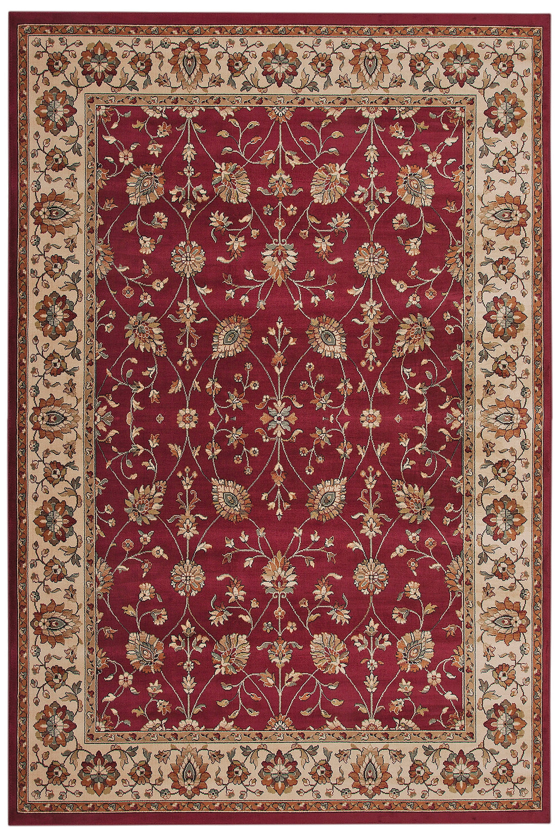 Valentino Red Area Rug 8X10 Red Viscose