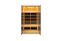 Low Emf Two Person Wide Space Hemlock Double Doors Great Glass Luxury Indoor Natural Wood Metal & Wood