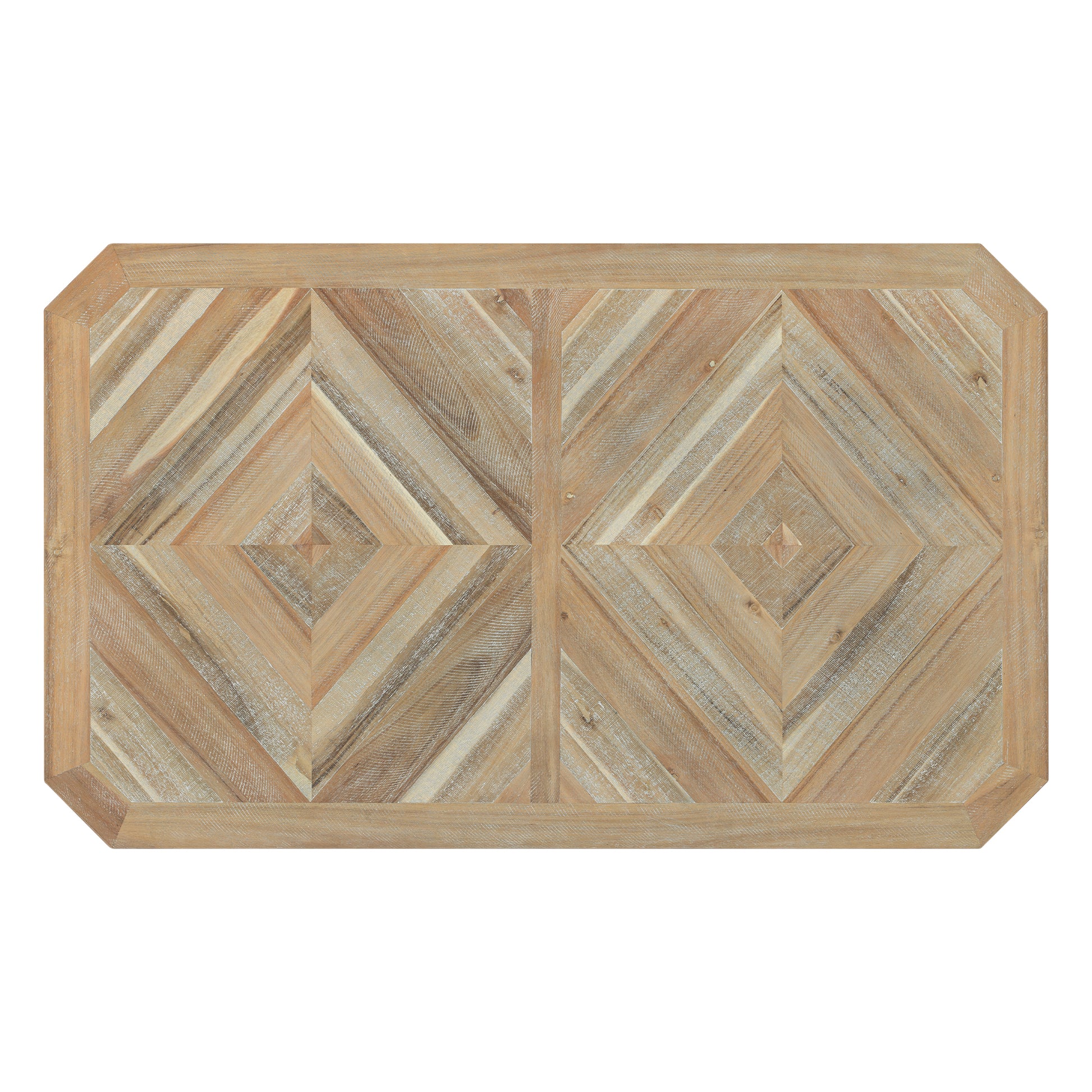 6 Piece Rubber Wood Dining Table Set With Beautiful Wood Grain Pattern Tabletop Solid Wood Veneer And Soft Cushion Natural Wood Wash Natural Wood Wash Solid Wood