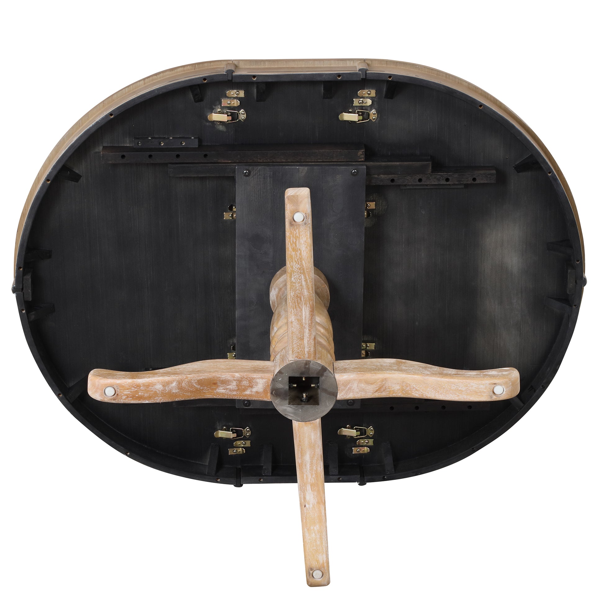 Modern Dining Table Set For 4,Round Table And 4 Kitchen Room Chairs,5 Piece Kitchen Table Set For Dining Room,Dinette,Breakfast Nook,Natural Wood Wash Natural Wood Wash Mdf Solid Wood Mdf