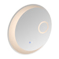 24 Inch Switch Held Memory Led Mirror, Wall Mounted Vanity Mirrors, Bathroom Anti Fog Mirror, Dimmable Bathroom Mirror Silver Glass