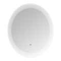 24 Inch Switch Held Memory Led Mirror, Wall Mounted Vanity Mirrors, Bathroom Anti Fog Mirror, Dimmable Bathroom Mirror Silver Glass