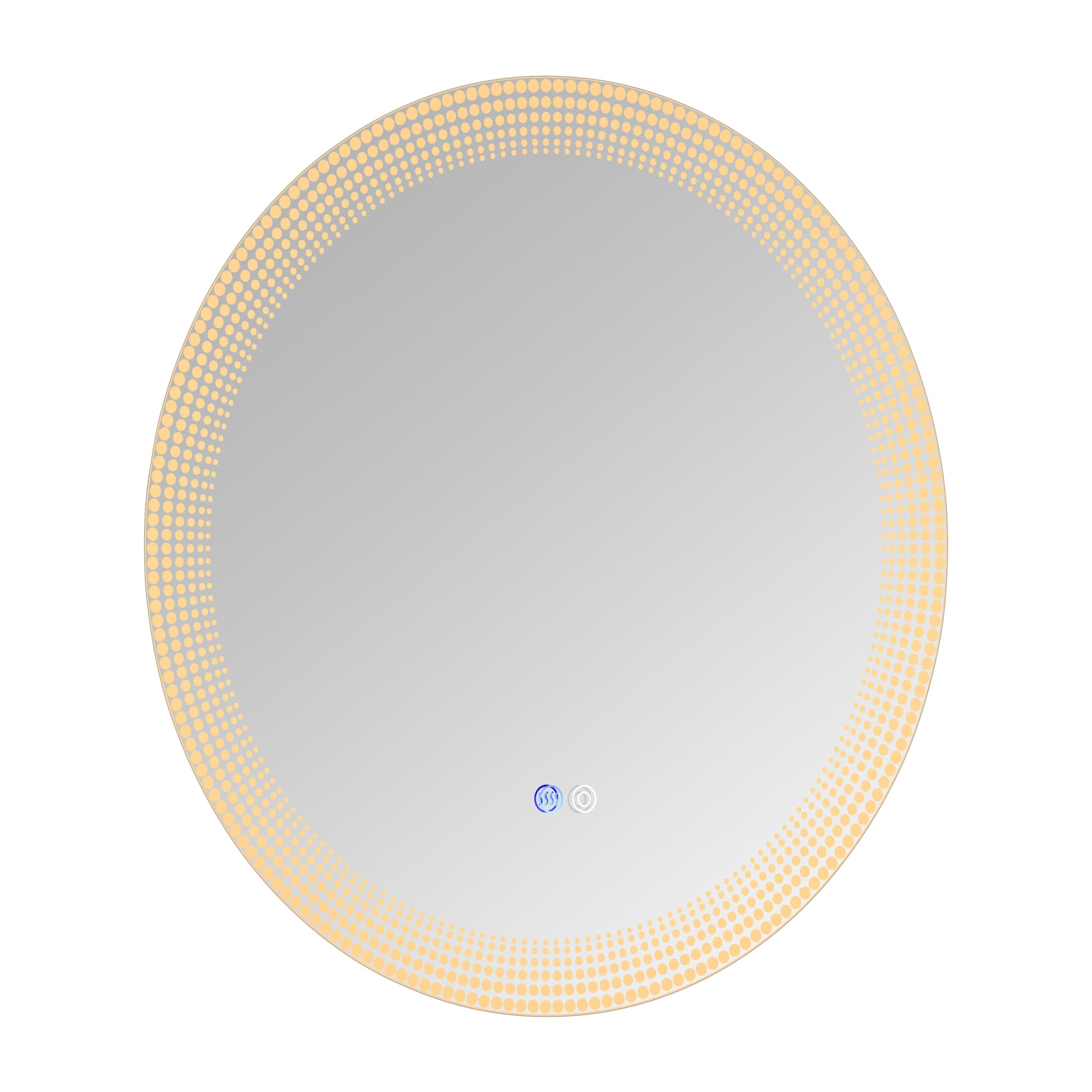 24 Inch Switch Held Memory Led Mirror, Wall Mounted Vanity Mirrors, Bathroom Anti Fog Mirror, Dimmable Bathroom Mirror Silver Glass