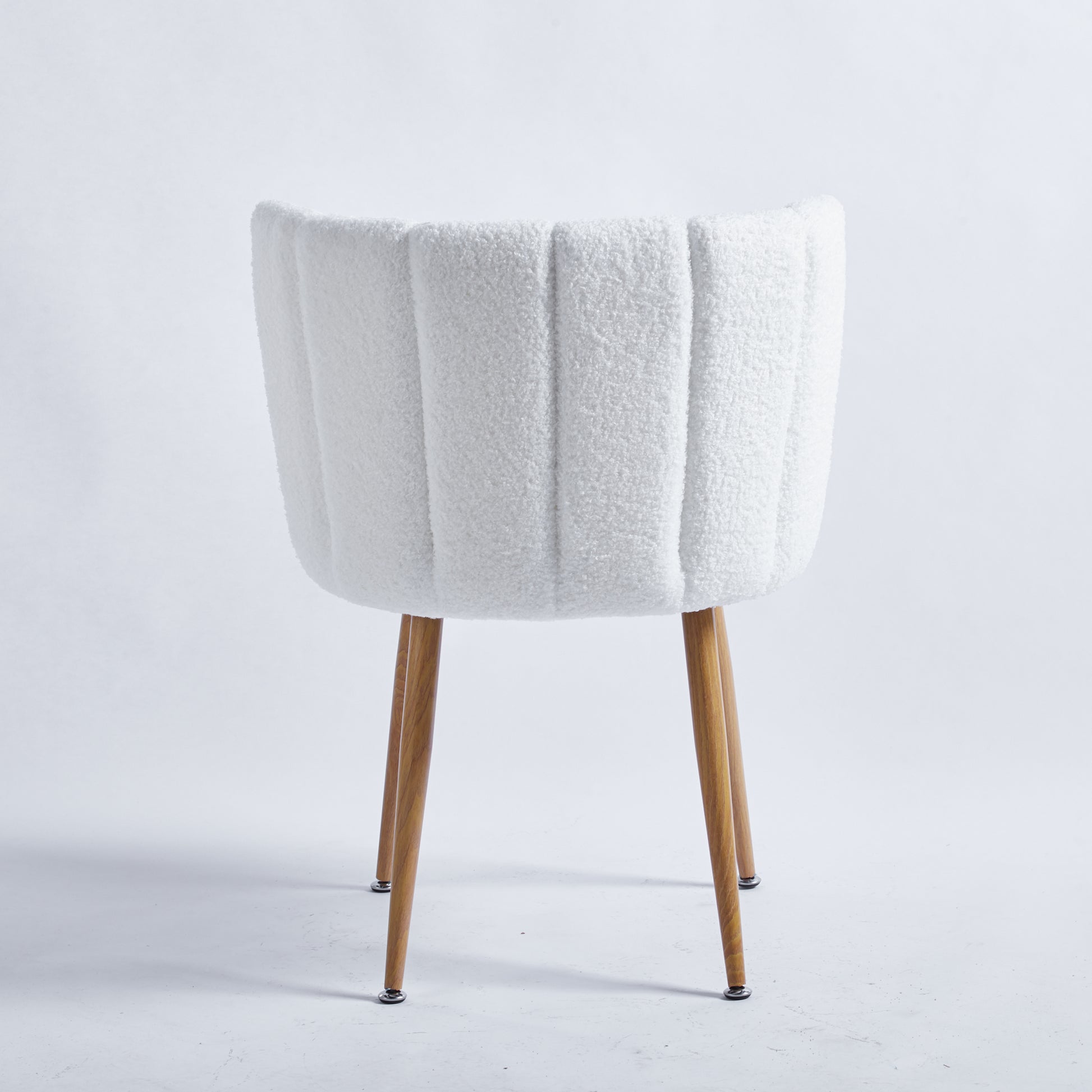 1 4,5Pieces Table And Chair,White Dining Sets,Kitchen Sets,Coffee Sets,Mdf Table And Fabric Chair White Metal