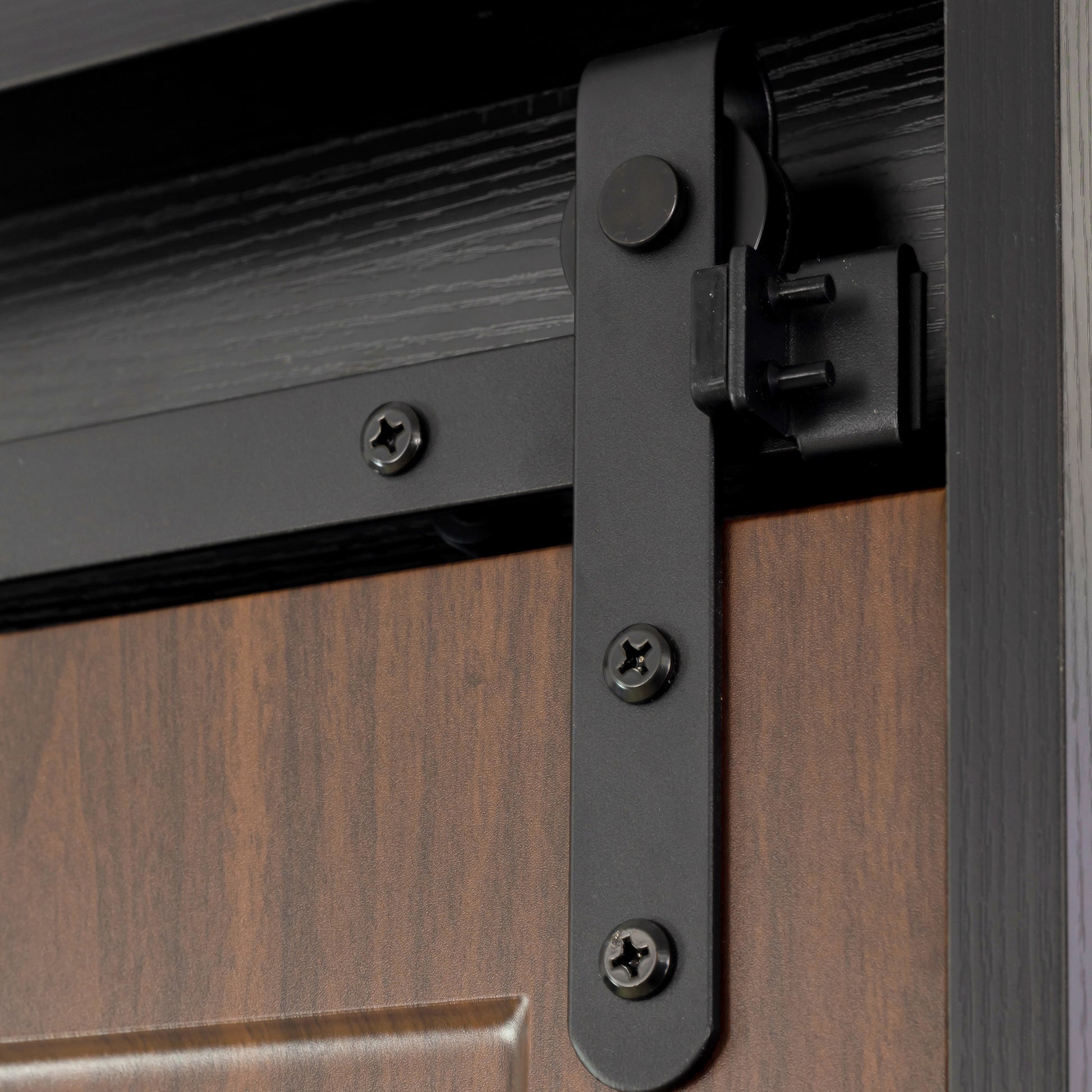 71 Inch Closets,Large Closetslaundry Cabinets,Plastic Suction Process,Farmslide Barndoors,Saveopenspace,Brand Hardware,Silent Slide,Can Be Used For The Bedroom,Cloakroom,Livingroom,Color:Black Brown 5 Or More Spaces Black Brown Brown Drawers Included