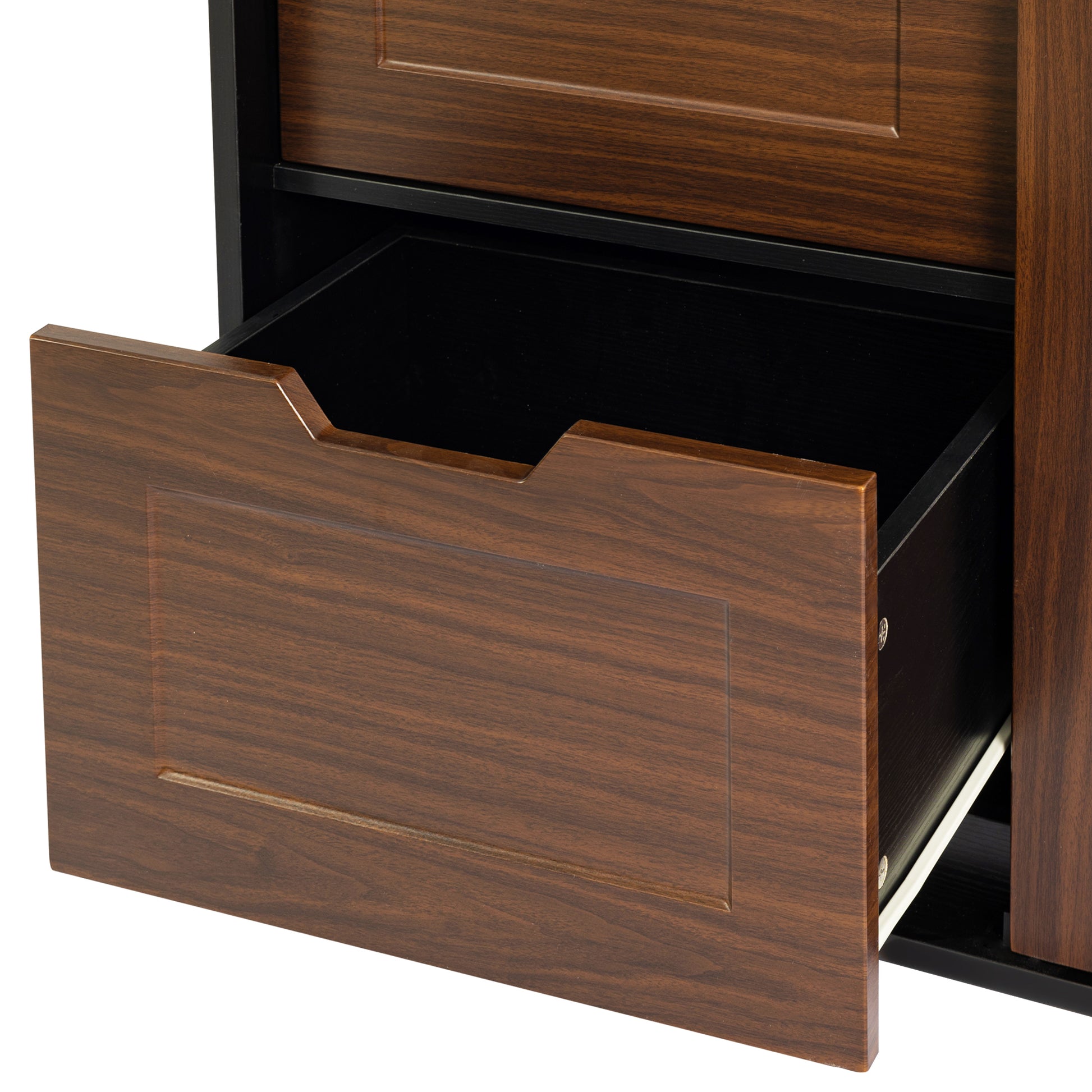 71 Inch Closets,Large Closetslaundry Cabinets,Plastic Suction Process,Farmslide Barndoors,Saveopenspace,Brand Hardware,Silent Slide,Can Be Used For The Bedroom,Cloakroom,Livingroom,Color:Black Brown 5 Or More Spaces Black Brown Brown Drawers Included