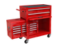 High Capacity Rolling Tool Chest With Wheels And Drawers, 8 Drawer Tool Storage Cabinet Red Red Steel