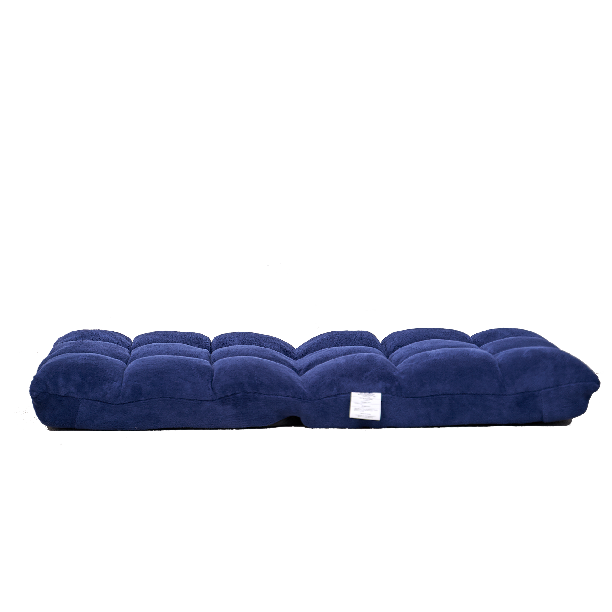 Modern Folding Lounge Chaise For Living Room And Bedroom,5 Reclining Position, Djustable Foldable Modern Leisure Sofa Video Gaming Sofa Navy Cotton Metal