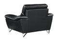 Genuine Leather Chair Black Foam Leather