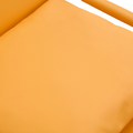 Pu Leather Armchair, Medieval Metal Frame Cushion Backrest Living Room Sofa Chair Orange Pu Leather Metal Frame Foam 2 Pieces Sf 008 Orange Foam Pu
