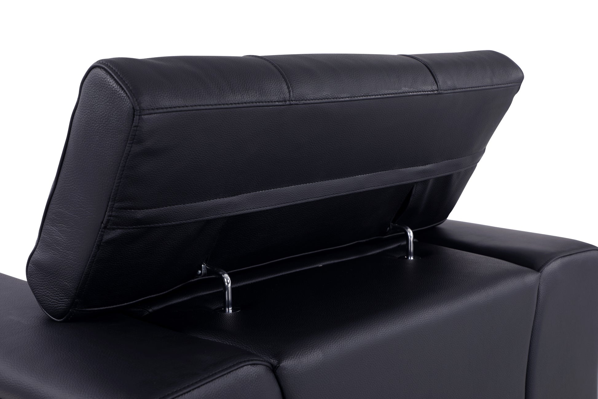 Top Grain Italian Leather Chair Black Foam Leather