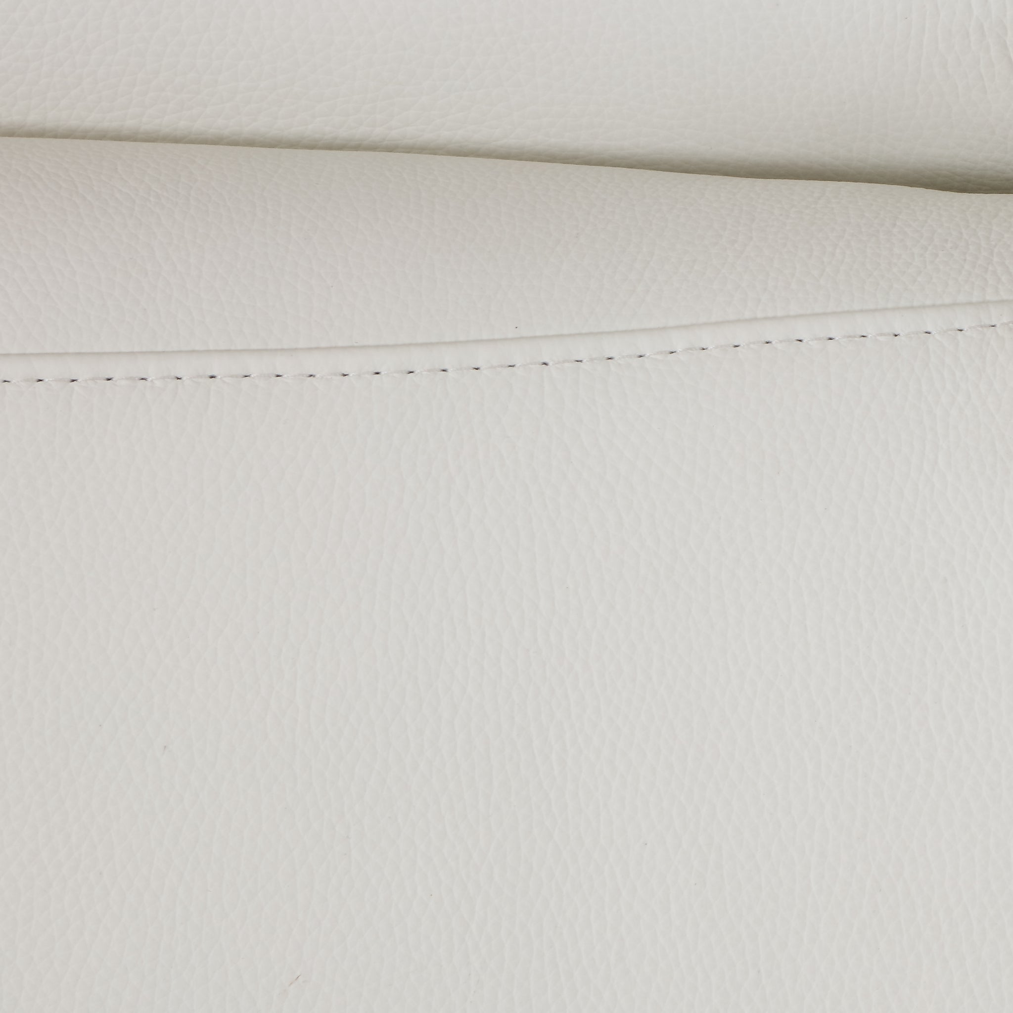 Top Grain Italian Leather Loveseat White Foam Leather
