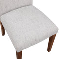 Sophia Sea Oat Dining Chair In Performance Fabric With Nail Heads Set Of 2 Espresso Foam Fabric