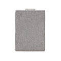Della Modern Upholstered Castered Chair In Ashen Grey Grey Foam Fabric